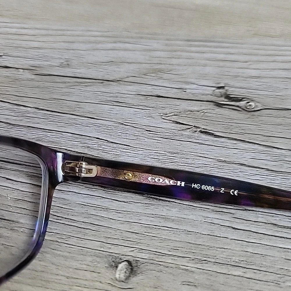 Coach Eyeglasses HC6065 5288 51-17-135 Confetti PURPLE FRAMES‎ ONLY